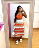 Casual Colorful Bikini Cover-Up Dress