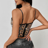 Bodycon Shimmering Sequin bra Tank Top