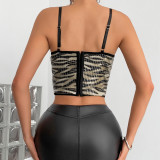 Bodycon Shimmering Sequin bra Tank Top