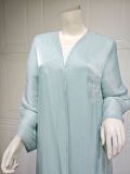 Abaya Dress with Shimmering Silk Overlay