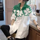 Mid-Length White Shirt for Women