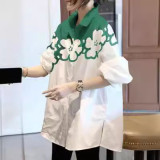 Mid-Length White Shirt for Women