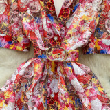 Hollow-Cut Collar Long Dress with a Chic Suits Neckline