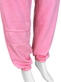 Wash Look Sleeveless Bodycon Jumpsuit & Relaxed Jogger Two-Piece Set
