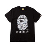Dark Colorblock Tiger & Ape Head Couple Loose Fit T-Shirt