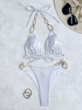 Sexy Backless Leopard Print Swimsuit for Women