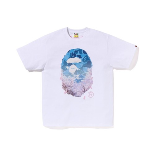 Dark Colorblock Tiger & Ape Head Couple Loose Fit T-Shirt