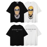 Stranger Things-Inspired Masked Couple Tee Cozy Loose Fit Short Sleeve T-Shirt