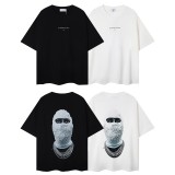 Stranger Things-Inspired Masked Couple Tee Cozy Loose Fit Short Sleeve T-Shirt