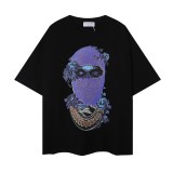 Stranger Things-Inspired Masked Couple Tee Cozy Loose Fit Short Sleeve T-Shirt
