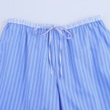Relaxed Fit Striped Shirt and Pants Set