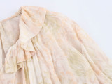 Floral Print Blouse Top Shirts for Women