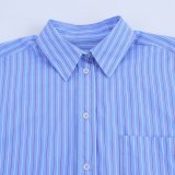 Relaxed Fit Striped Shirt and Pants Set
