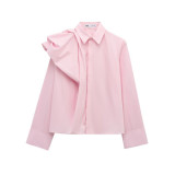 Voluminous Shoulder Blouse