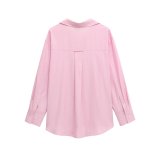 Minimalist Striped Oxford Long-Sleeve Shirt