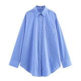 Relaxed Fit Striped Shirt and Pants Set