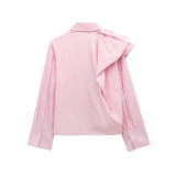 Voluminous Shoulder Blouse