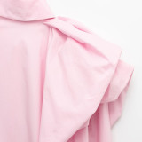 Voluminous Shoulder Blouse