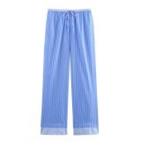 Relaxed Fit Striped Shirt and Pants Set