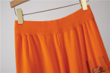 Casual Women's Short Sleeve Sportswear Wide-Leg Pants Two-Piece Set