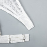 Ihoov Sexy Lace Lingerie Set with Eyelash Lace Trim