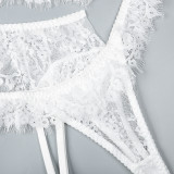Ihoov Sexy Lace Lingerie Set with Eyelash Lace Trim