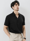 Men’s Antibacterial Solid Color Polo Shirt