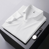 Men’s Antibacterial Solid Color Polo Shirt