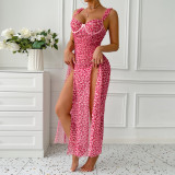 Ihoov Pink Heart-Pattern Cami Dress