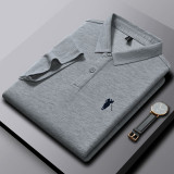 Men’s Ice Silk Loose Fit Polo Shirt
