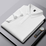 Solid Color Short Sleeve Polo Shirt