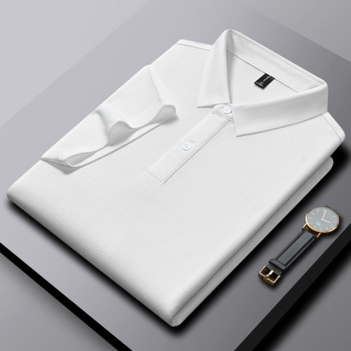 Solid Color Short Sleeve Polo Shirt