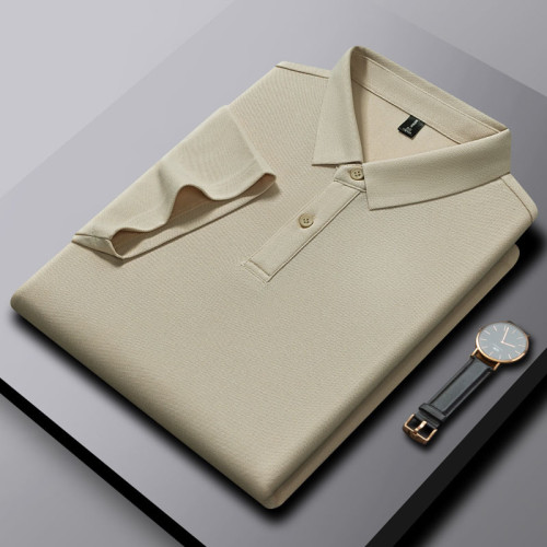 Solid Color Short Sleeve Polo Shirt