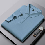 Solid Color Short Sleeve Polo Shirt
