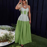 IHOOV Elegant Backless Floral Slip Dress