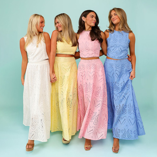 Sleeveless Maxi Dress with Pockets Set (Not a positioning pattern)
