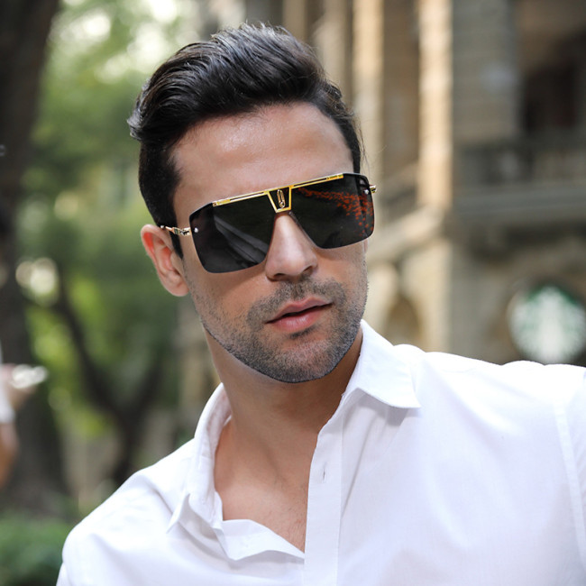 Ihoov Men's Oversized Square Sunglasses