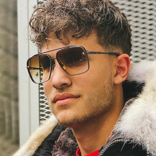 Unisex Frameless Metal Edge Sunglasses
