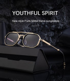 Ihoov Men's Retro Double Bridge Square Eyewear