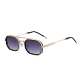 Ihoov Men's Retro Double Bridge Square Eyewear