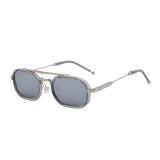 Ihoov Men's Retro Double Bridge Square Eyewear