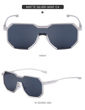 Ihoov Punk Rock Metal Full-Frame Sunglasses