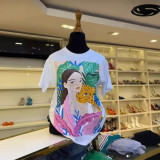 Graphic Prints Trendy Summer Unisex Cotton T-Shirt