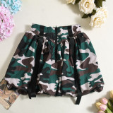 Camouflage Puff Skirt