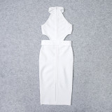 Sexy Waist-Baring Bandage Evening Dress