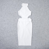Sexy Waist-Baring Bandage Evening Dress