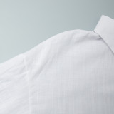 Women's Fashion Casual Solid Color Loose Cotton Shirt