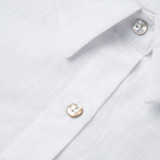 Women's Fashion Casual Solid Color Loose Cotton Shirt