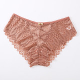 Women's Lace Cut-Out Cross-Strap Triangle Panties