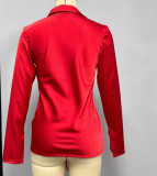 Luxurious Satin Tie-Front Blouse